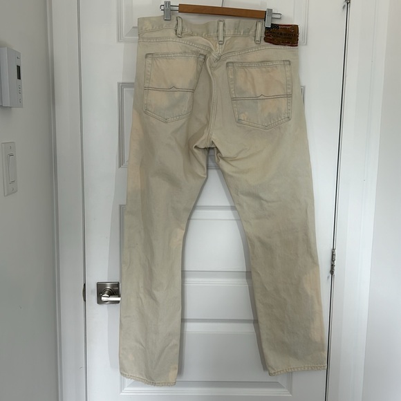 DENIM & SUPPLY - Ralph lauren grunge white destroyed straight jeans size 38x32 - Picture 8 of 8